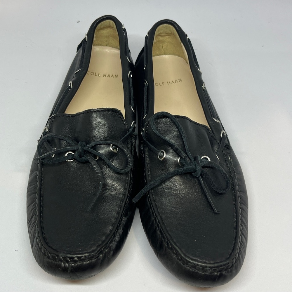 Cole Haan Black Flats Sleek and Comfortable